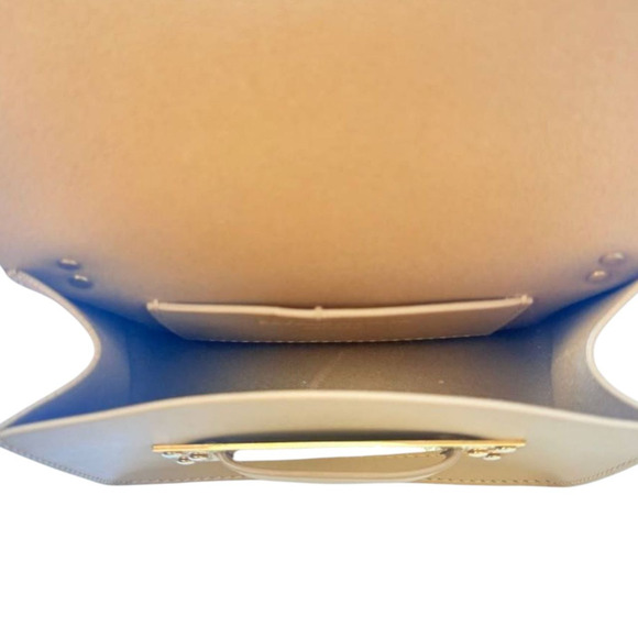 Sophie Hulme Beige/Brown Leather Crossbody Bag - Picture 6 of 9